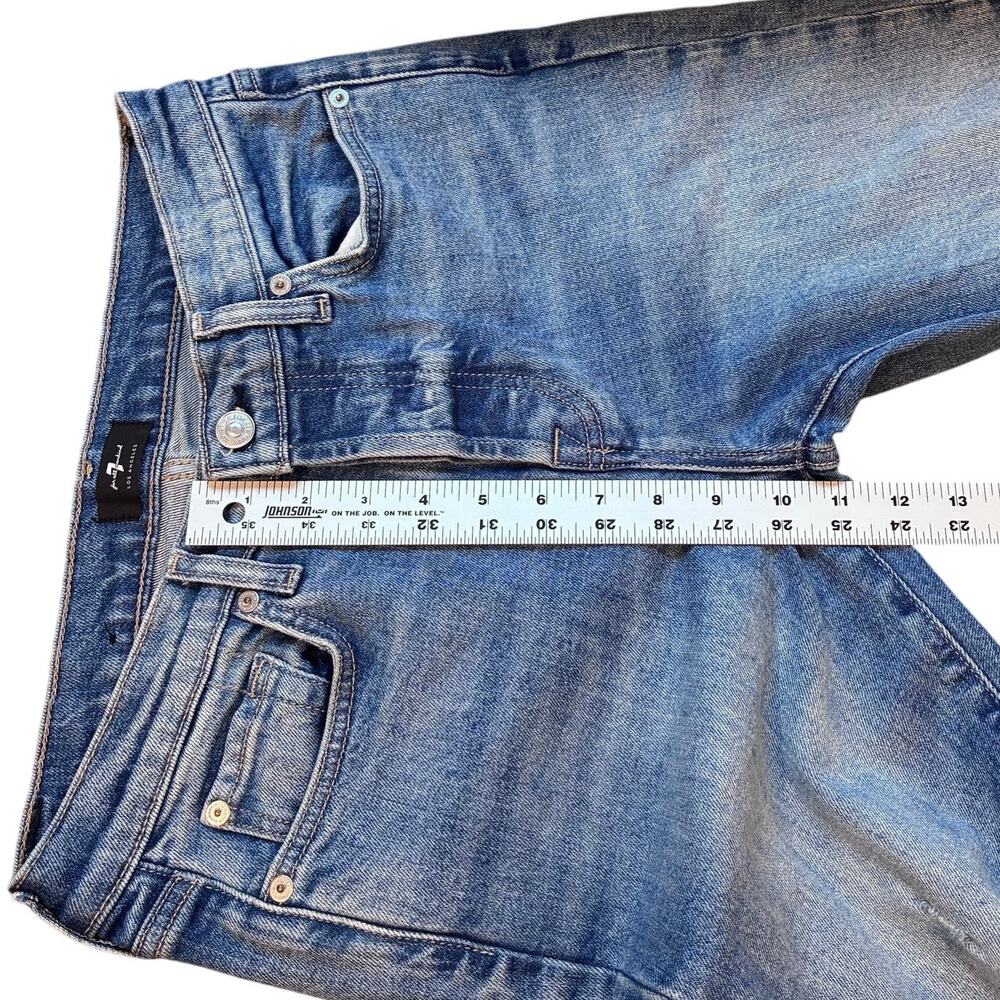 7 For All Mankind Josefina Boyfriend Button-Fly Jeans Sz 27 - Picture 11 of 11